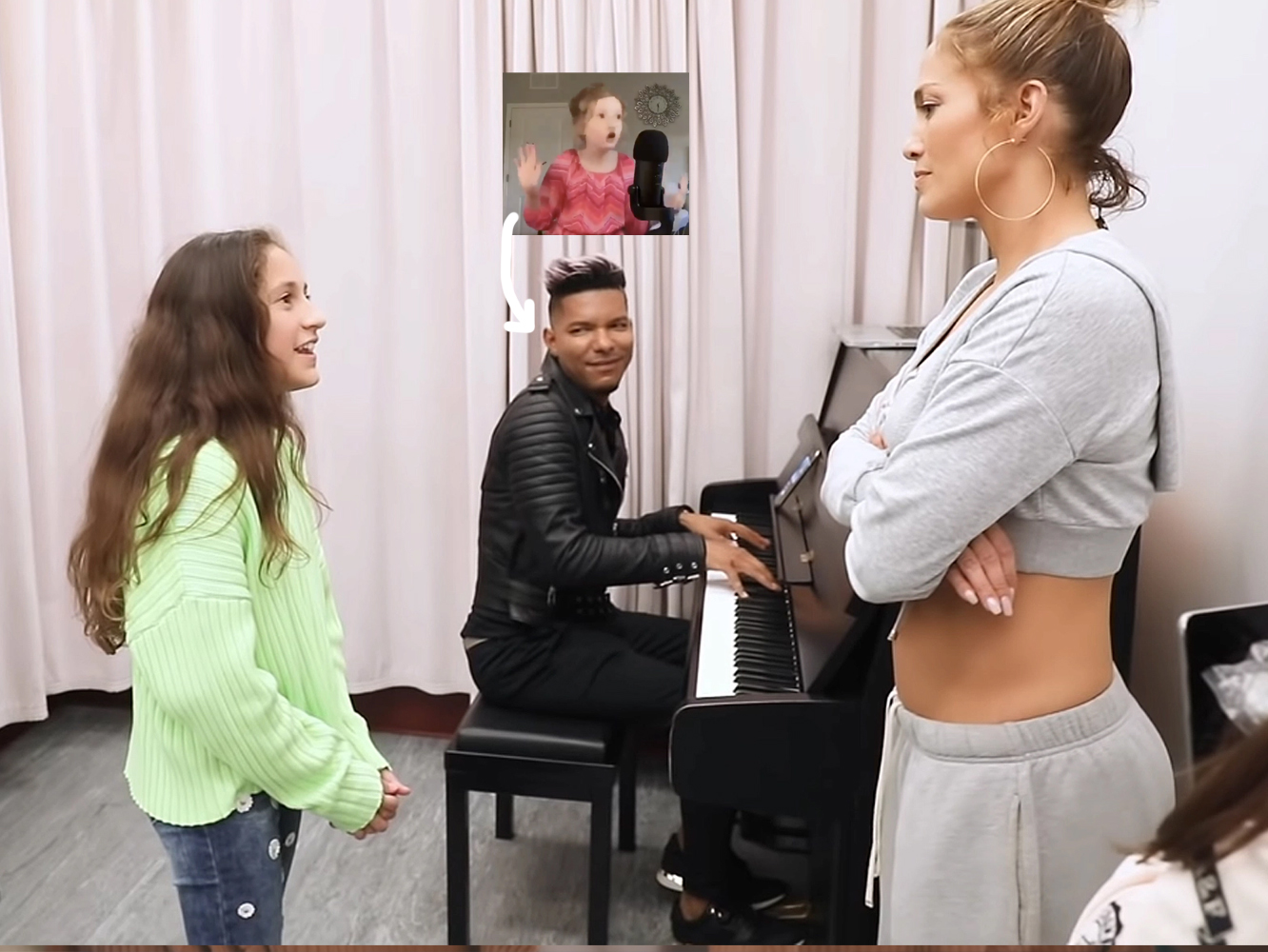  Jennifer Lopez borda el pregrabado de la voz de su hija cantando por Alicia Keys
