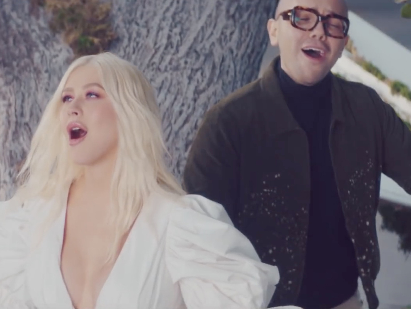  Xtinta Aguilera y el Moby de la gente pobre lanzan el floral vídeo para ‘Fall On Me’